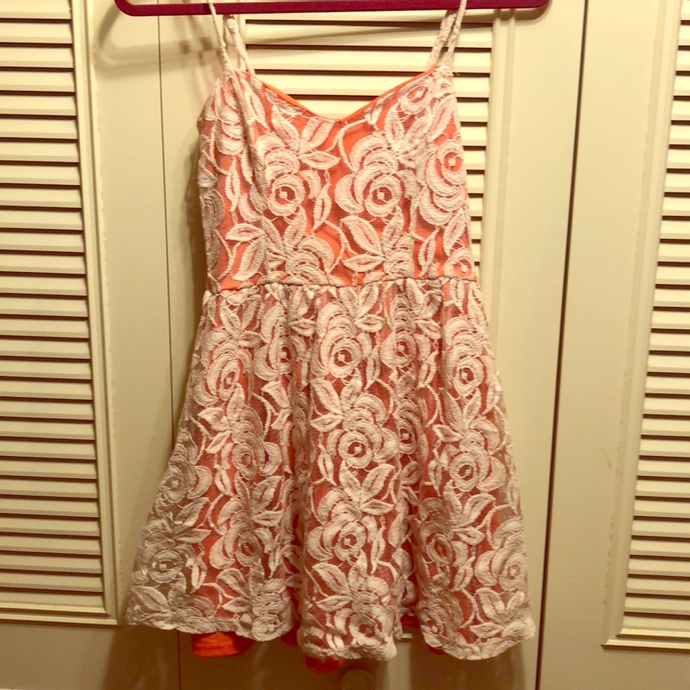 Love, Fire Floral Lace Sundress